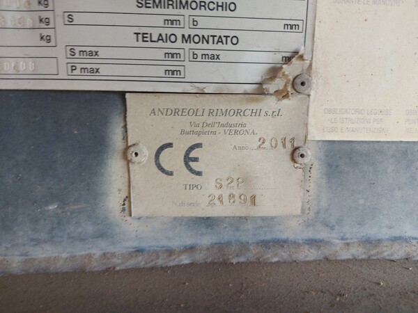 48#8031 Semirimorchio Andreoli 46E in vendita - foto 8
