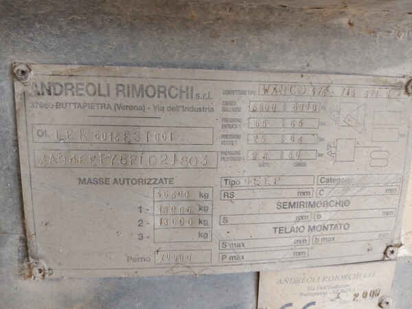 51#8031 Semirimorchio Andreoli 46E in vendita - foto 6