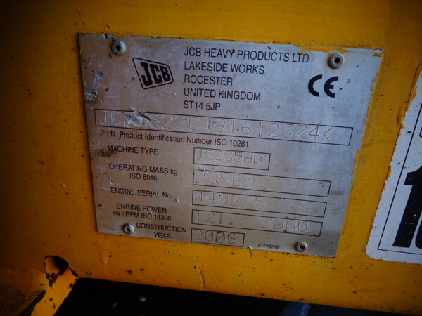 4#8048 Escavatore cingolato Jcb in vendita - foto 8