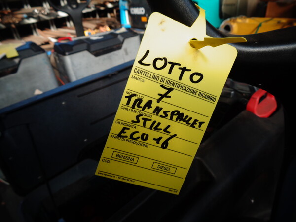 7#8048 Transpallet elettrico Still Ecu 16 in vendita - foto 10