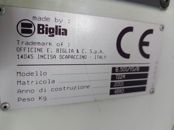 8#8076 Torni CNC Biglia B.501/YS/8 in vendita - foto 8
