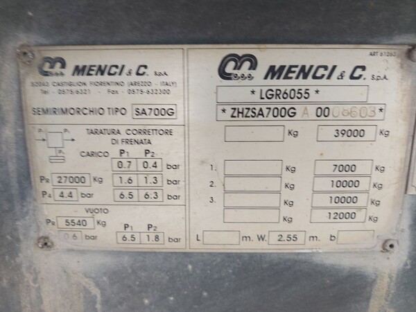 92#8091 Semirimorchio Menci in vendita - foto 6