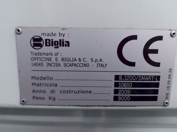 2#8095 Tornio Biglia Smart Turn B 1200/SMART/L in vendita - foto 10