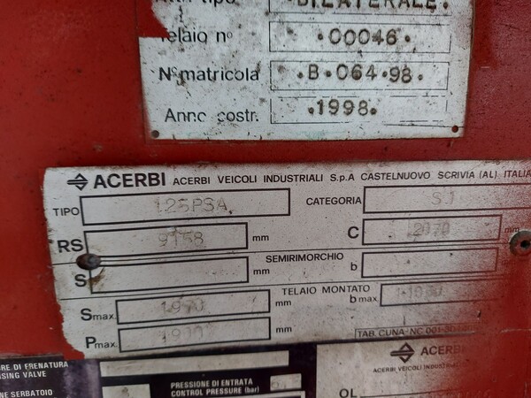 4#8116 Rimorchio ACERBI ribaltabile 3 assi in vendita - foto 11