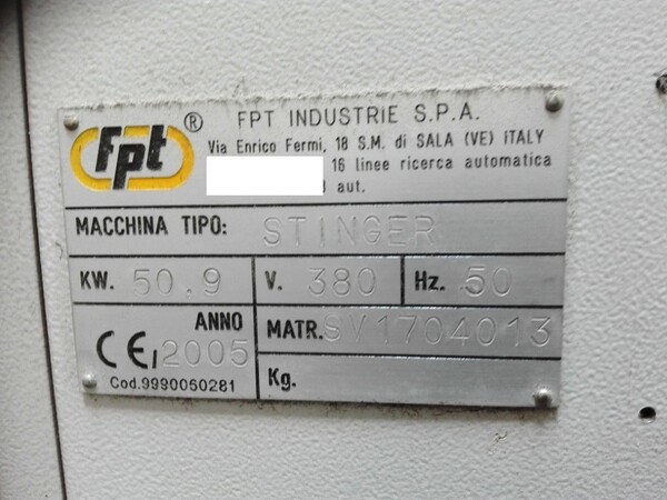 1#8173 Fresatrice FPT STINGER in vendita - foto 2