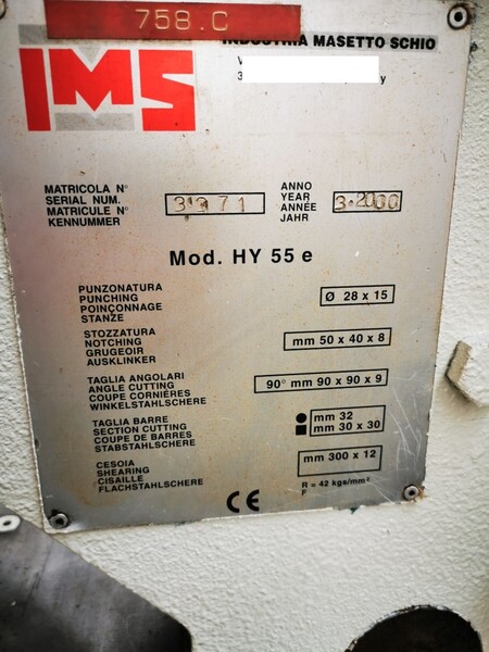 2#8173 Punzonatrice IMS HY 55 E in vendita - foto 2