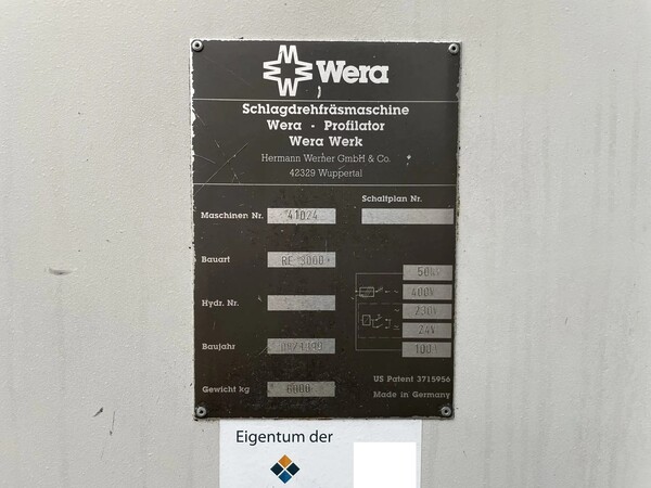 4#8173 Dentatrice Wera Profilator RE 3000 in vendita - foto 8