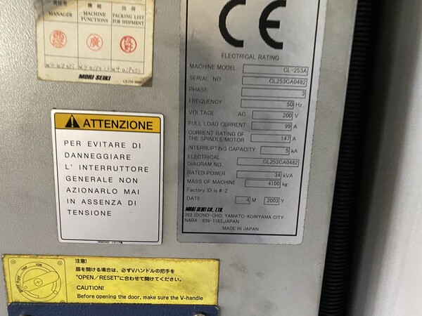 16#8195 Tornio CNC Mori Seiki CL 253 A in vendita - foto 7
