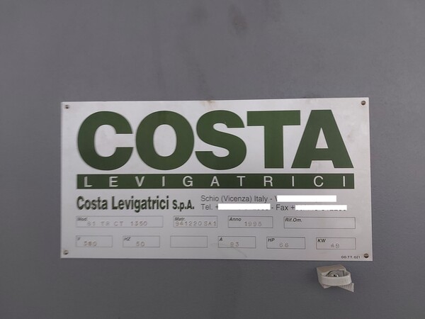 4#8197 Calibratrice/Levigatrice Costa 81 TR CT in vendita - foto 7