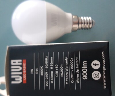 Lot De 5 Ampoules E14 Tungsram - Ampoules à Incandescence - Blanches - Neuves