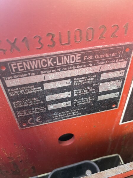 12#8231 Transpallet Linde L 12 in vendita - foto 2