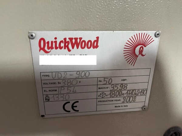 64#8232 Spazzolatrice QuickWood mod U2/900 in vendita - foto 2