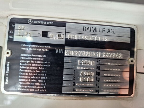 11#8242 Mercedes Ateco 1224 isotermico con gruppo frigo in vendita - foto 20
