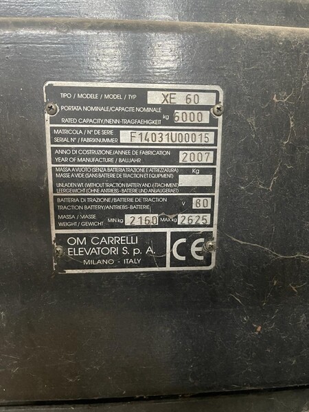 4#8250 Carrello elevatore OM  XE60 in vendita - foto 8
