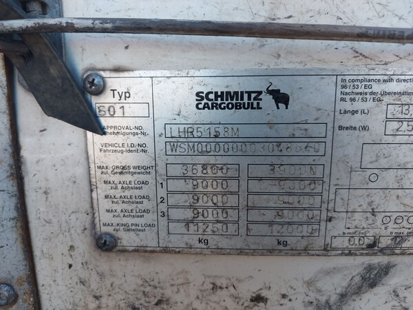 7#8301 Semirimorchio Schmitz Cargobull in vendita - foto 2