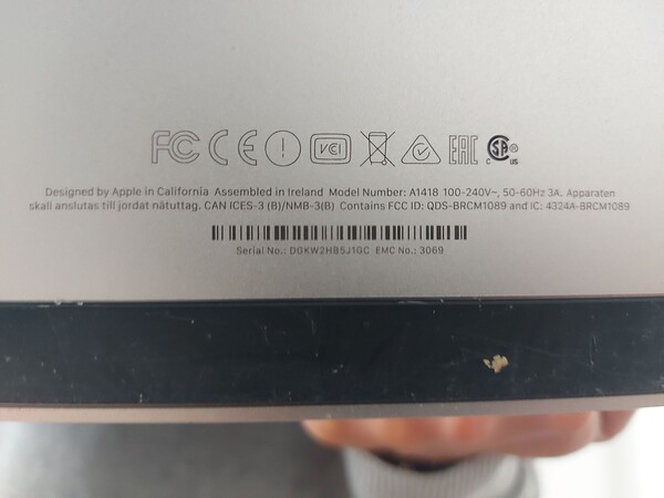 1#8312 Apple imac A1418 purificatore Dyson in vendita - foto 4