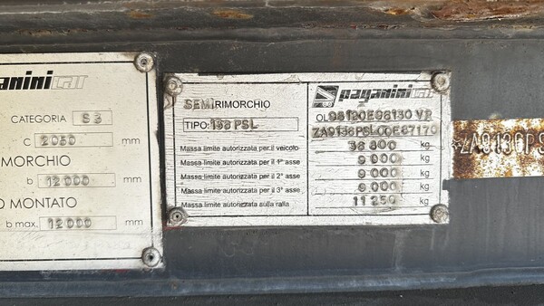 2#8332 Semirimorchio Paganini Car modello 136PSL con cassone ribaltabile in vendita - foto 12