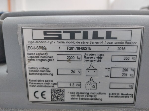 1#8371 Transpallet elettrico STILL in vendita - foto 6
