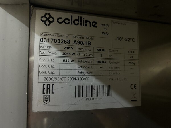 25#8382 Armadio congelatore Coldline in vendita - foto 7