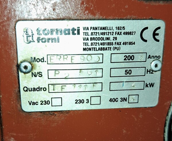 18#8391 Forno elettrico Tornati Europa in vendita - foto 2