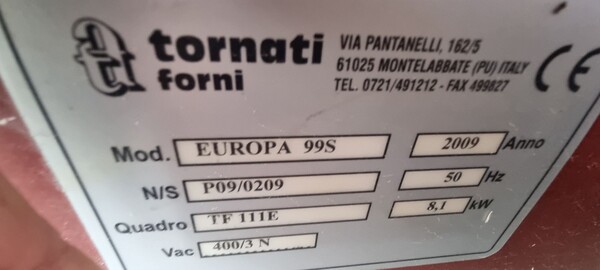 18#8391 Forno elettrico Tornati Europa in vendita - foto 5