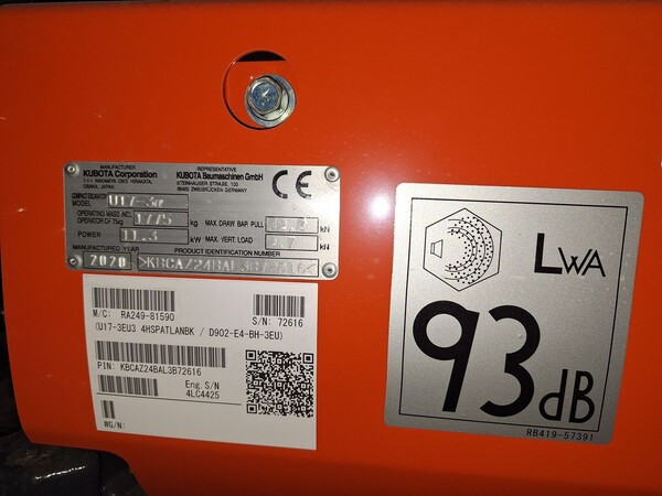 8#8447 Escavatore Kubota U17 in vendita - foto 3