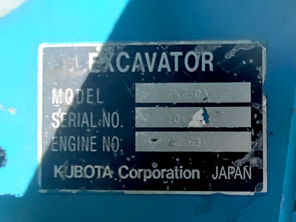 7#8454 Miniescavatore Kubota RX-303 in vendita - foto 2