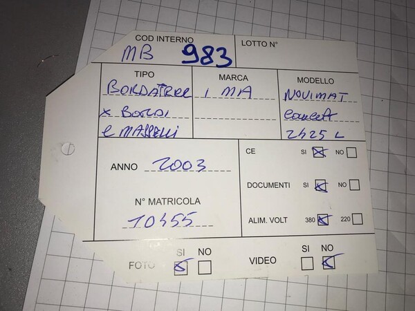 13#8495 Bordatrice  Ima Novimat in vendita - foto 32