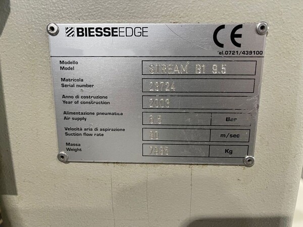 18#8495 Bordatrice Biesse Stream in vendita - foto 38