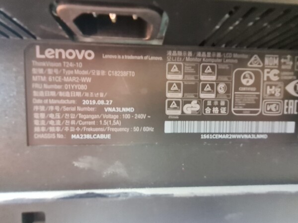 1#8500 Monitor Lenovo ThinkVision in vendita - foto 6
