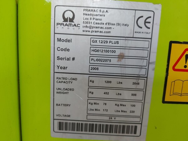 1#8506 Transpallet elettrico Pramac in vendita - foto 3