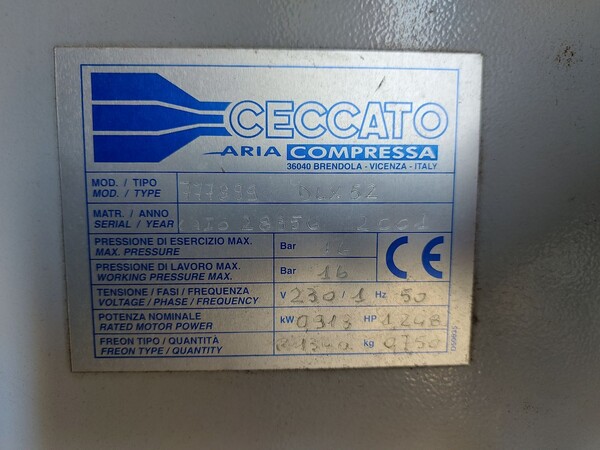 17#8506 Essiccatore Ceccato in vendita - foto 3