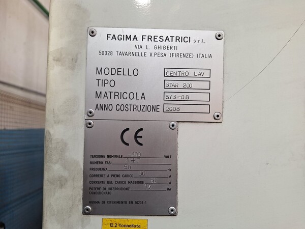 2#8575 Centro di lavoro Fresatrice Fagima Star 200 in vendita - foto 8