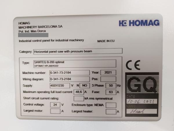14#8616 Sezionatrice Homag in vendita - foto 2
