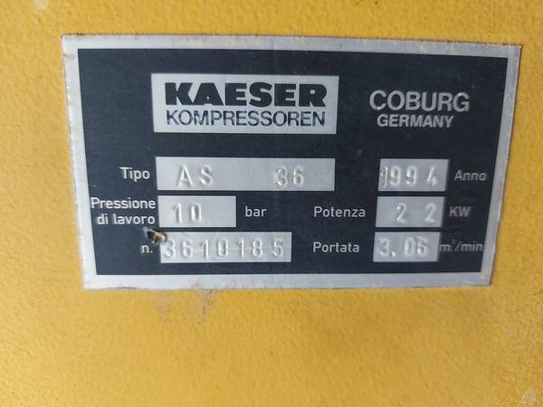 34#8616 Compressore Kaeser in vendita - foto 2