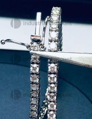 29#8694 Bracciale Tennis Oro Bianco in vendita - foto 4