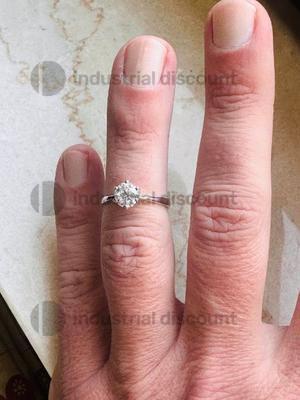 34#8694 Anello solitario 6 punte in vendita - foto 4