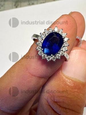 35#8694 Anello cocktail Zaffiro in vendita - foto 2