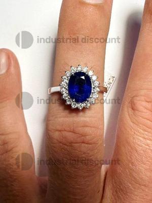 35#8694 Anello cocktail Zaffiro in vendita - foto 3