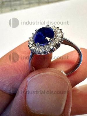 35#8694 Anello cocktail Zaffiro in vendita - foto 4