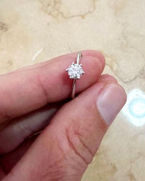 8#8694 ANELLO SOLITARIO TIFFANY in vendita - foto 3