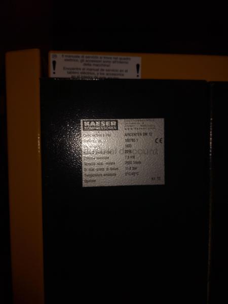 15#8771 Compressore Kaeser SM 12 Aircenter/abt in vendita - foto 5