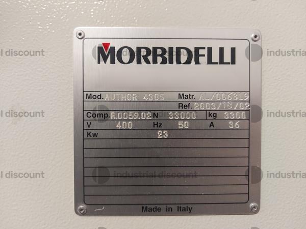 7#8771 Centro di lavoro a controllo numerico Morbidelli Author 430S in vendita - foto 9