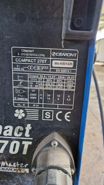 15#8862 Saldatrice a filo continuo marca CEMONT mod. COMPACT 270T in vendita - foto 2