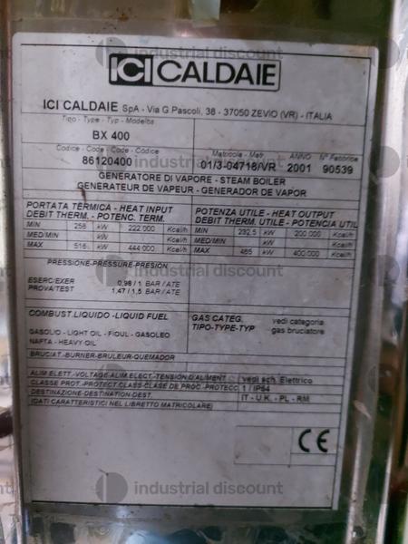 12#8878 Generatore di Vapore Ici Caldaie in vendita - foto 2