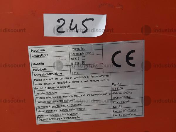 241#8883 Attrezzature di magazzino in vendita - foto 2