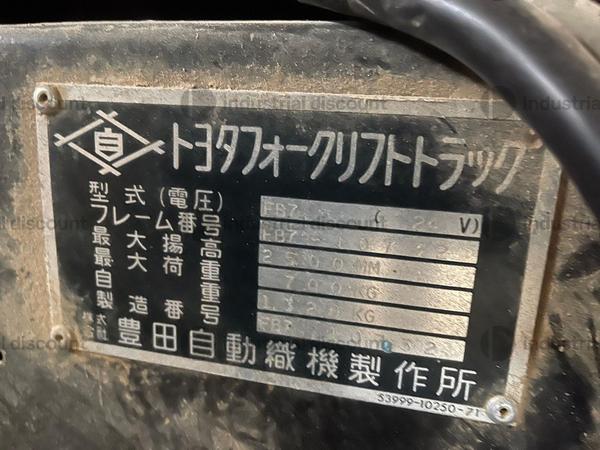 1#8971 Carrello elevatore Toyota in vendita - foto 6