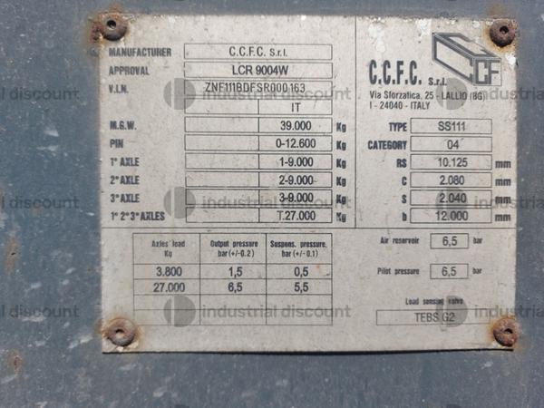 1#8978 Semirimorchio porta container CCFC in vendita - foto 2
