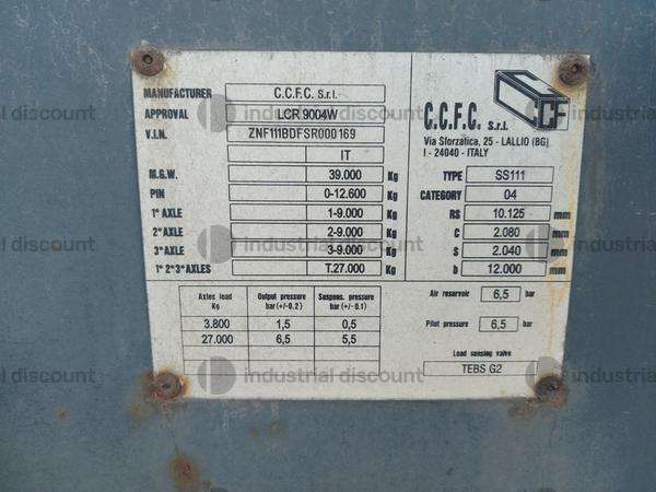 6#8978 Semirimorchio porta container CCFC in vendita - foto 2