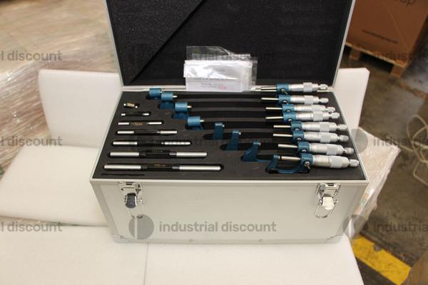 138#9012 Set 8x Micrometri Millesimali per Esterni 0-200 x 0,001 mm  FREUTEK SDM0056 in vendita - foto 2